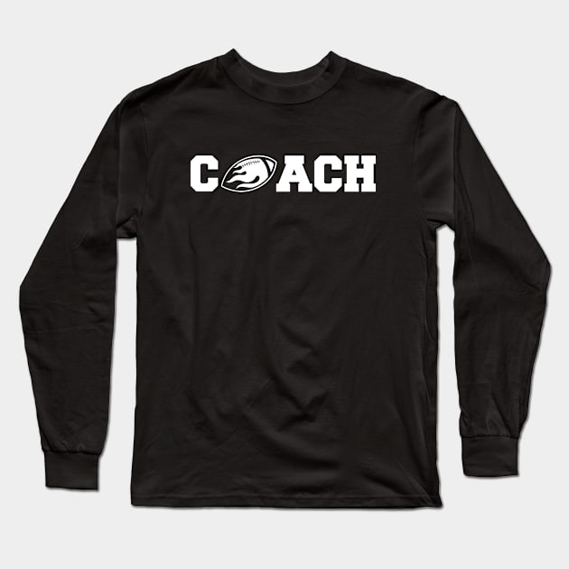 Football Coach Long Sleeve T-Shirt by Oiyo